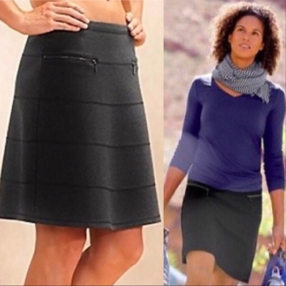 Athleta Black Strata A-Line Skirt - Picture 6 of 6
